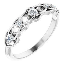 Load image into Gallery viewer, 1/5 CTW Diamond Stackable Ring
