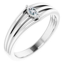 Load image into Gallery viewer, 1/8 CTW Diamond Geometric Ring
