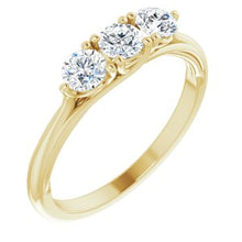 Load image into Gallery viewer, 14K Yellow 3/4 CTW Lab-Grown Diamond Anniversary Band
