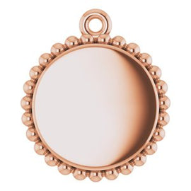 Vermeil Beaded Disc 16-18