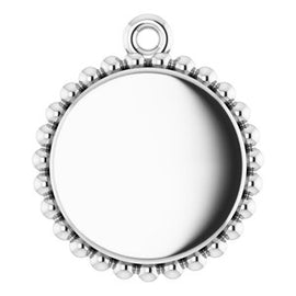 Vermeil Beaded Disc 16-18