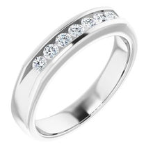 Load image into Gallery viewer, 14K White 3/8 CTW Natural Diamond Ring
