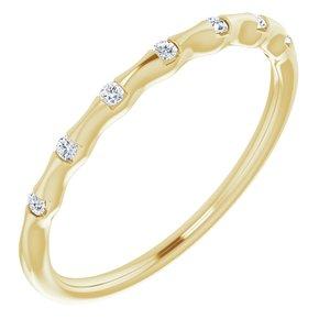 .06 CTW Diamond Stackable Ring