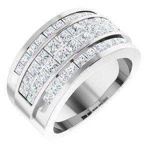 2 CTW Diamond Invisible Set Ring