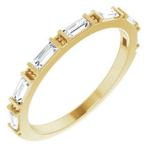 Load image into Gallery viewer, 14K Yellow 3/8 CTW Natural Diamond Anniversary Band
