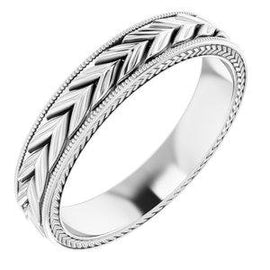 3 mm Wheat Pattern Band