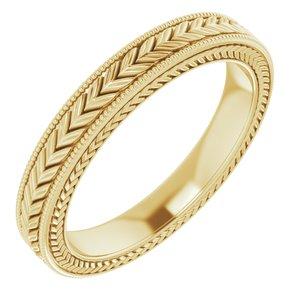 3 mm Wheat Pattern Band