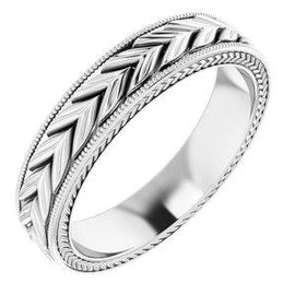 3 mm Wheat Pattern Band