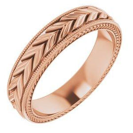 3 mm Wheat Pattern Band