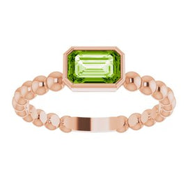 Mozambique Garnet Stackable Family Ring