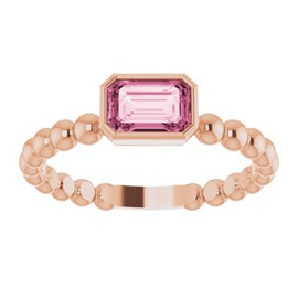 Mozambique Garnet Stackable Family Ring