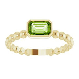 Mozambique Garnet Stackable Family Ring