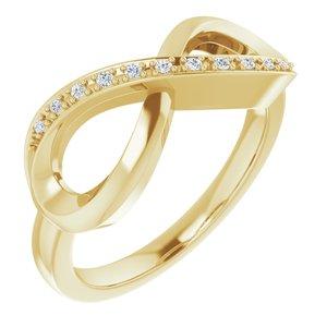 .05 CTW Diamond Infinity-Inspired Ring