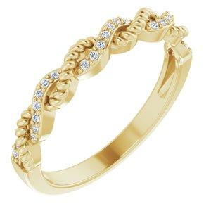 .08 CTW Diamond Stackable Ring