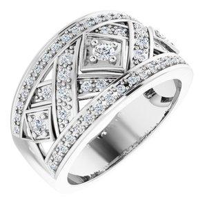 Openwork Diamond Band