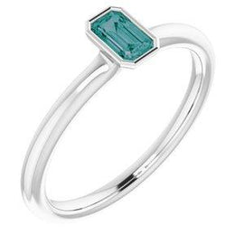 Emerald Stackable Ring