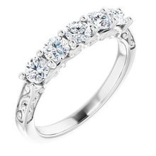 Load image into Gallery viewer, 14K White 3/4 CTW Natural Diamond Anniversary Band
