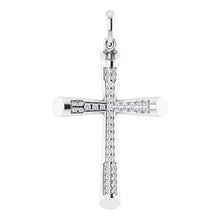 Load image into Gallery viewer, 1/4 CTW Diamond Micro Pavé Cross Pendant
