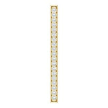 Load image into Gallery viewer, 1/5 CTW Diamond Vertical Bar Pendant
