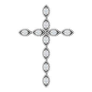 1/10 Diamond Cross Pendant