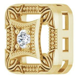 .04 CT Diamond Vintage-Inspired Pendant