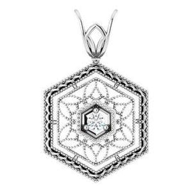 1.9 mm Round Filigree Pendant Mounting