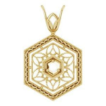 Load image into Gallery viewer, 1.9 mm Round Filigree Pendant Mounting
