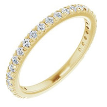 Load image into Gallery viewer, 14K White 3/8 CTW Natural Diamond French-Set Anniversary Band
