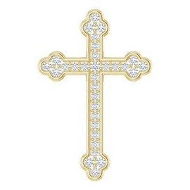 1/4 CTW Diamond Cross Pendant