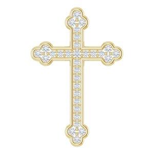 1/4 CTW Diamond Cross Pendant