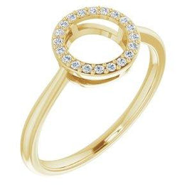 1/10 CTW Diamond Circle Ring