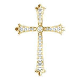1/4 CTW Diamond Cross Pendant