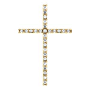 1/4 CTW Diamond Cross Pendant