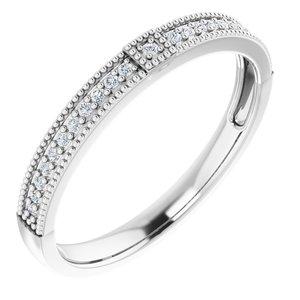 .07 CTW Diamond Stackable Ring