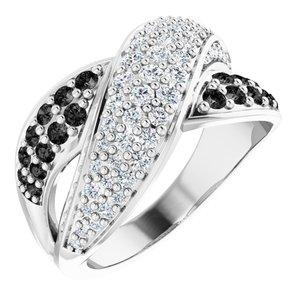 1 CTW Black Diamond Ring