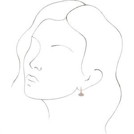 3/4 CTW Diamond Lever Back Fan Earrings