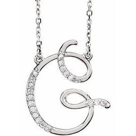 1/10 CTW Diamond Initial A 16