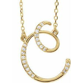 1/10 CTW Diamond Initial A 16