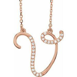 1/10 CTW Diamond Initial A 16