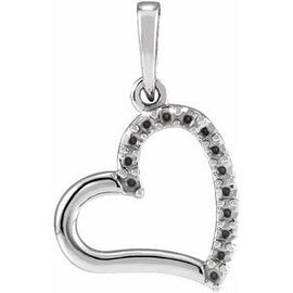 .06 CTW Diamond Heart Pendant