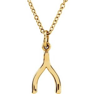 Vermeil Tiny Posh® Wishbone 16-18