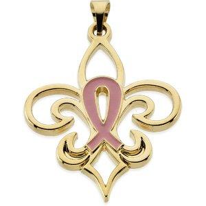27x23 mm Breast Cancer Awareness Pendant