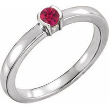 Load image into Gallery viewer, Mozambique Garnet Family Stackable Ring
