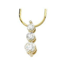Load image into Gallery viewer, 1 CTW Diamond Three-Stone 18&quot; Necklace
