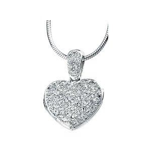 Cubic Zirconia Heart Locket 18