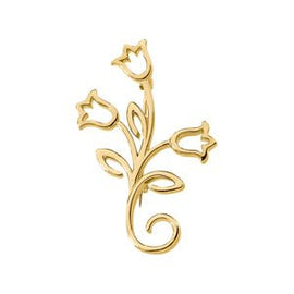 41x23.75 mm Floral-Inspired Brooch