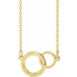 15.5x9.7 mm Interlocking Circle 16-18