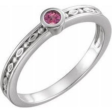 Load image into Gallery viewer, Mozambique Garnet Family Stackable Ring
