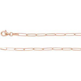 2.6 mm Elongated Flat Link Chain 7
