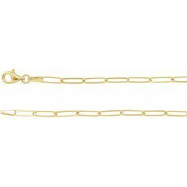 2.6 mm Elongated Flat Link Chain 7